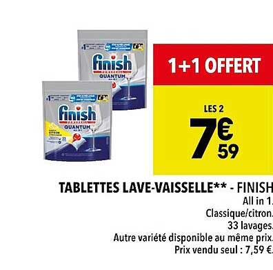 tablettes lave-vaisselle - finish