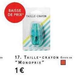 Taille-crayon "monoprix"
