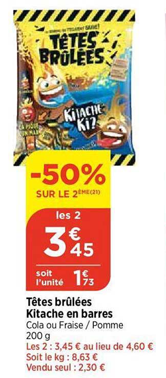 têtes brûlées kitache en barres