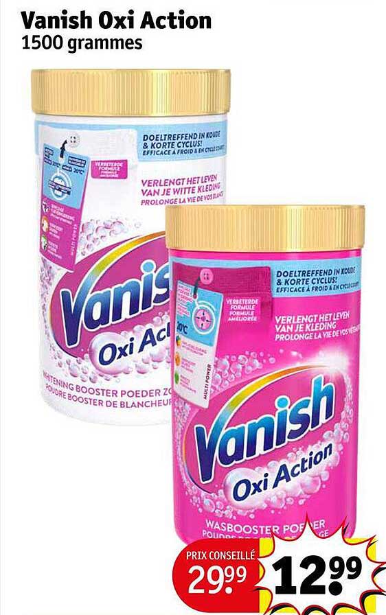 vanish oxi action
