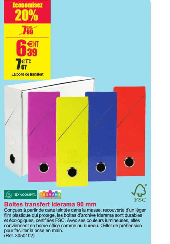 boites transfert iderama 90 mm