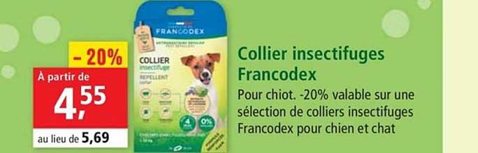 collier insectifuges francodex