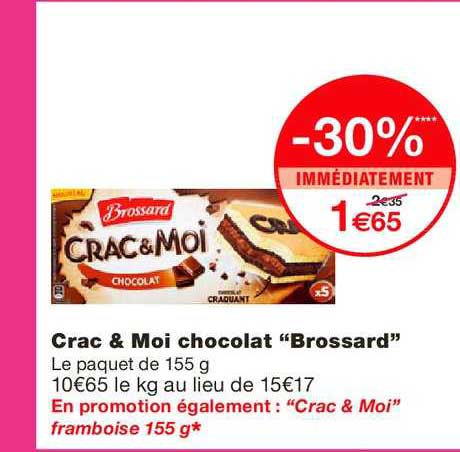 crac & moi chocolat brossard -30% immédiatement