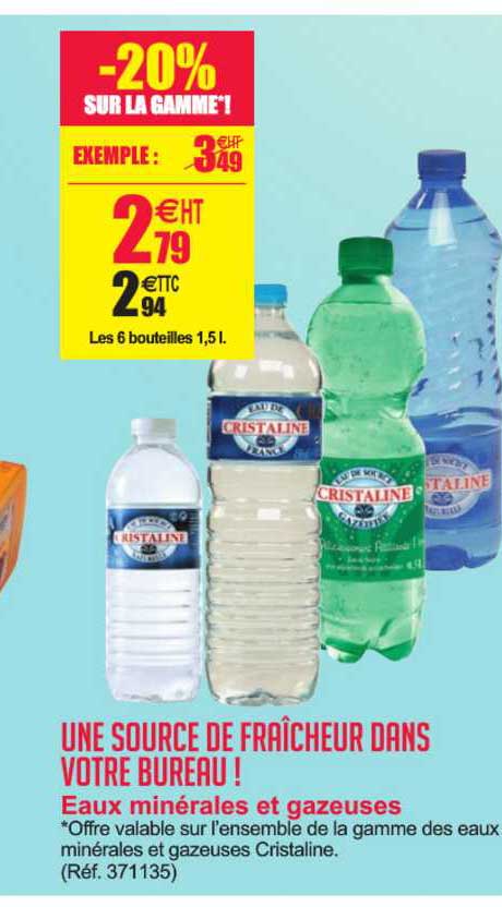 eaux minérales et gazeuses