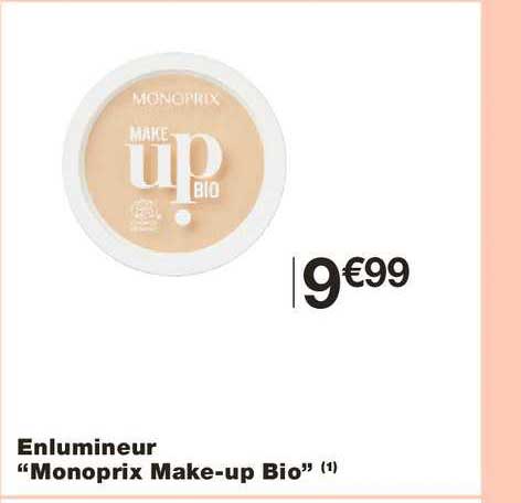 enlumineur monoprix make up bio