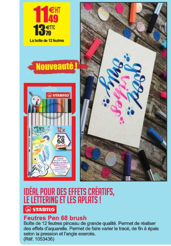 feutres pen 68 brush