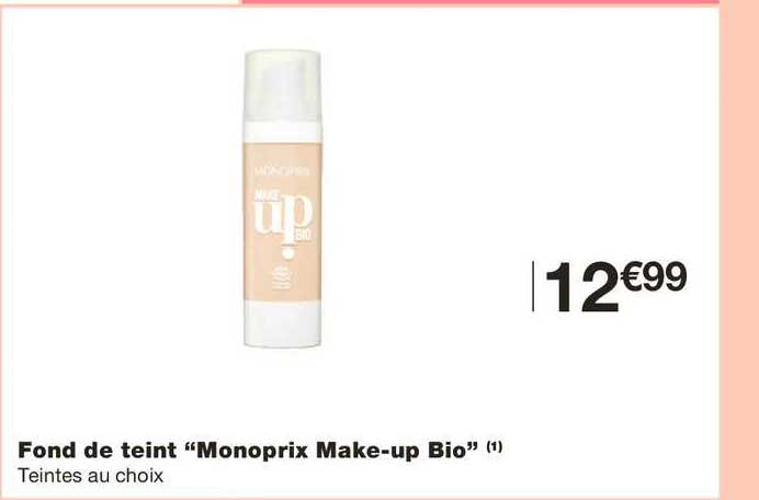 Fond De Teint Monoprix Make Up Bio