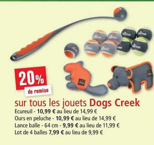 jouets dogs creek 20% de remise