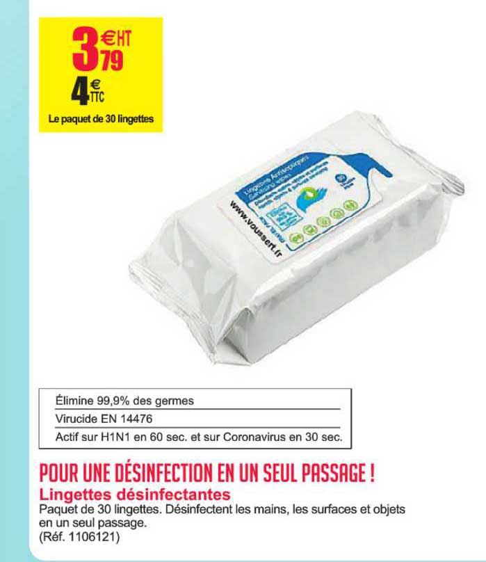 lingette désinfectantes