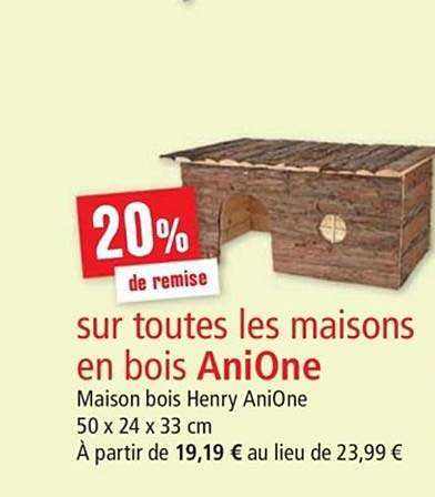 maisons en bois anione 20% de remise