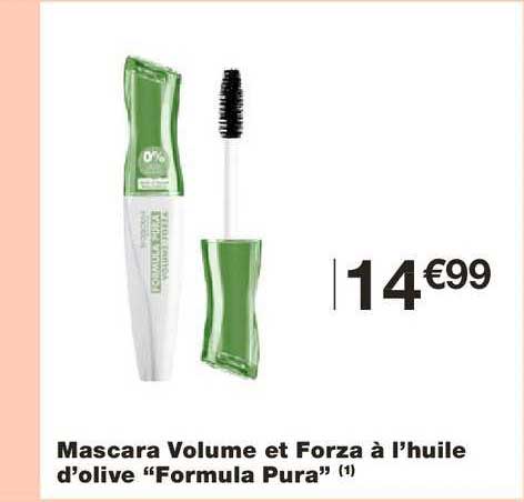 Mascara Volume Et Forza à L'huile D'olive Formula Pura