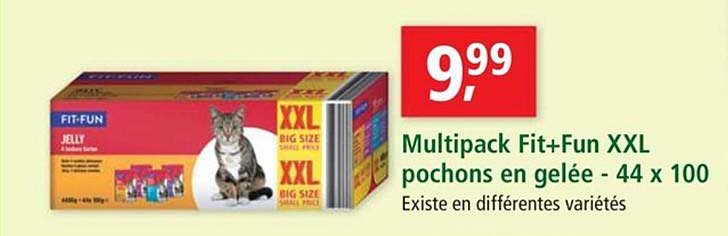 Multipack Fit+fun Xxl Pochons En Gelée 44 X 100