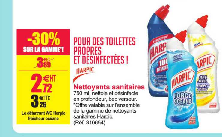 nettoyants sanitaires