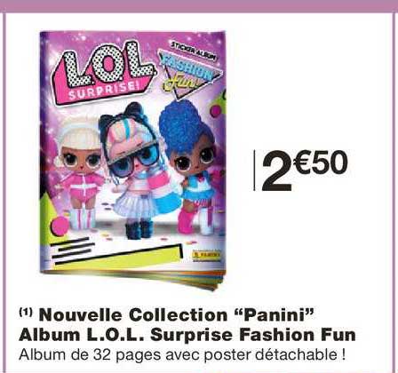 nouvelle collection panini album l.o.l. surprise fashion fun