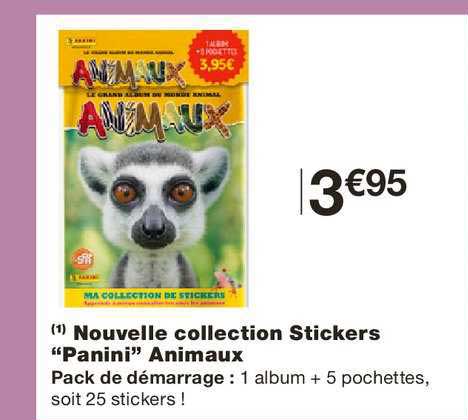 nouvelle collection stickers panini animaux