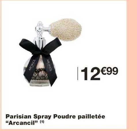 parisian spray poudre pailletée arcancil