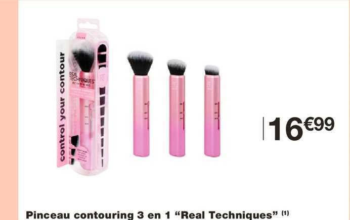 pinceau contouring 3 en 1 real techniques