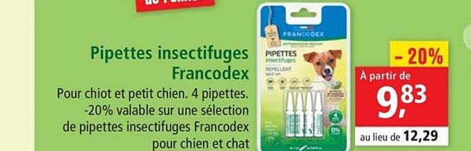 pipettes insectifuges francodex