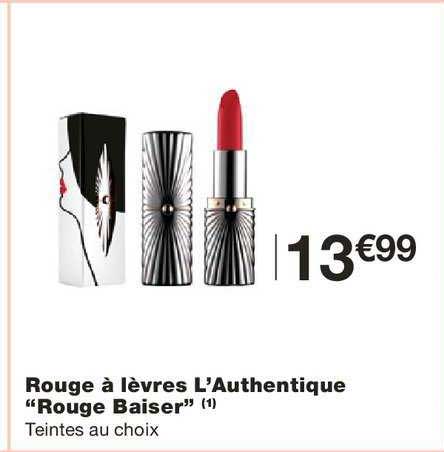 rouge à lèvres l'authentique rouge baiser