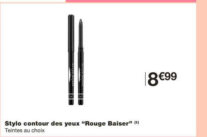 stylo contour des yeux rouge baiser