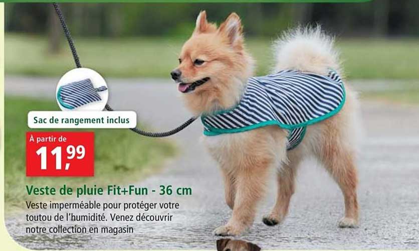 veste de pluie fit+fun 36 cm