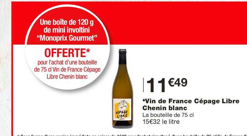 vin de france cépage libre chenin blanc