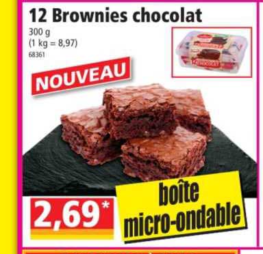 12 Brownies Chocolat