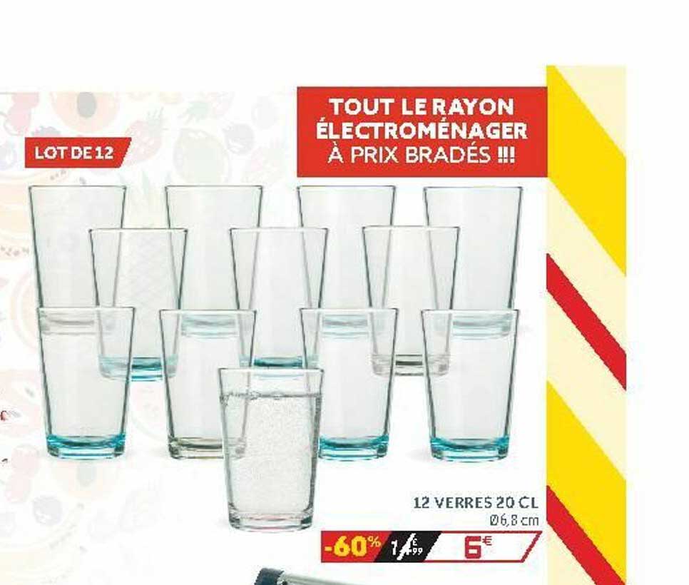 12 Verres 20 Cl