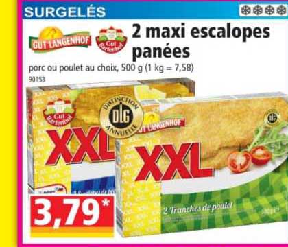 2 Maxi Escalopes Panées