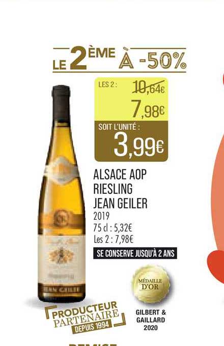 Alsace Aop Riesling Jean Geiler 2019