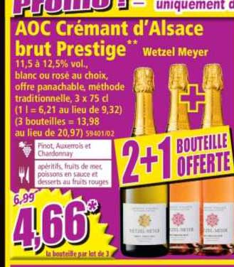 aoc crémant d'alsace brut prestige wetzel meyer