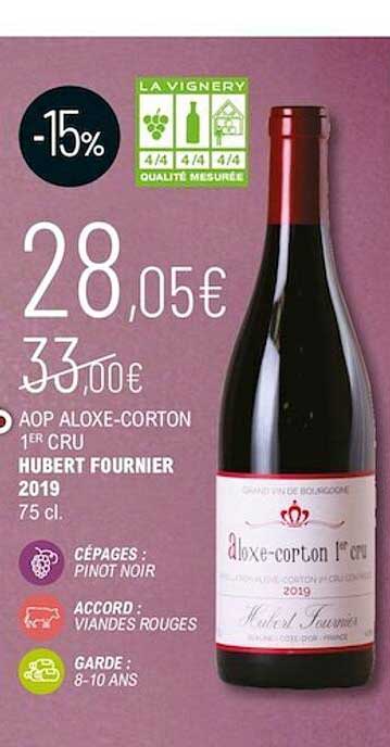 aop aloxe-corton 1er cru hubert fournier 2019