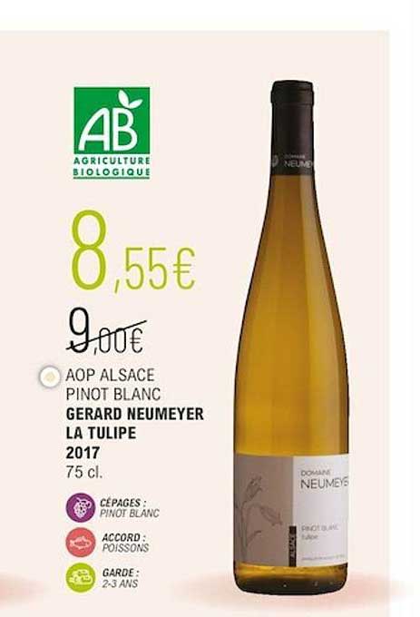 aop alsace pinot blanc gerard neumeyer la tulipe 2017