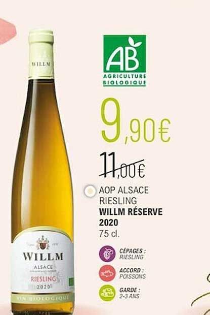 aop alsace riesling willm réserve 2020