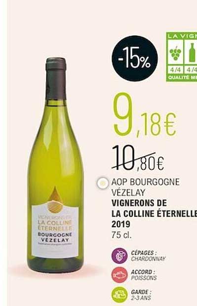 aop bourgogne vézelay vignerons de la colline éternelle 2019