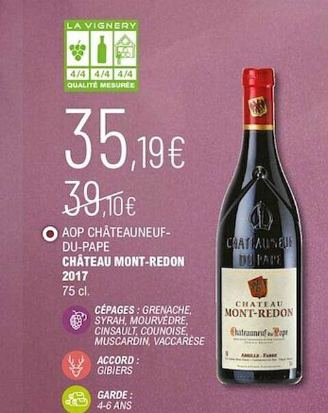 aop châteauneuf-du-pape château mont-redon 2017