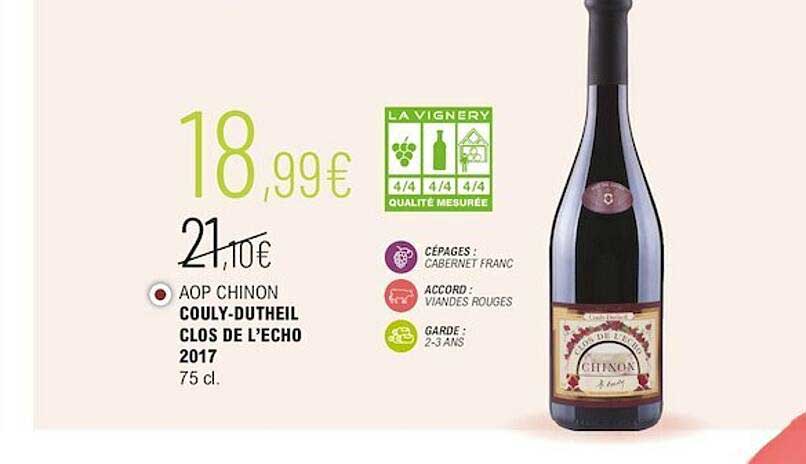 aop chinon couly-dutheil clos de l'écho 2017