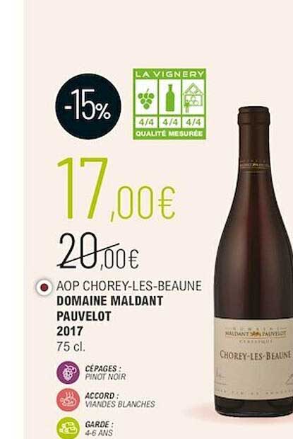 aop chorey-les-beaune domaine maldant pauvelot 2017