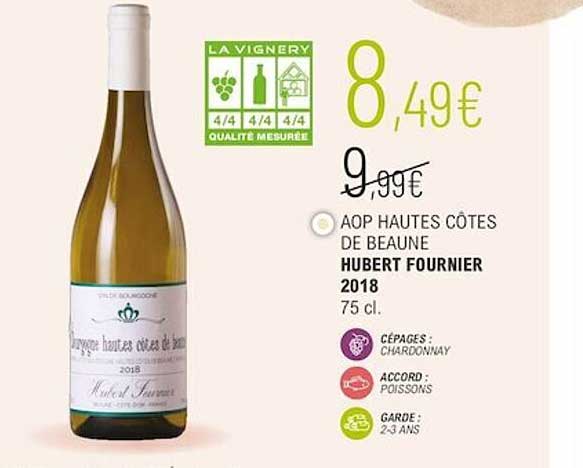 aop hautes côtes de beaune hubert fournier 2018