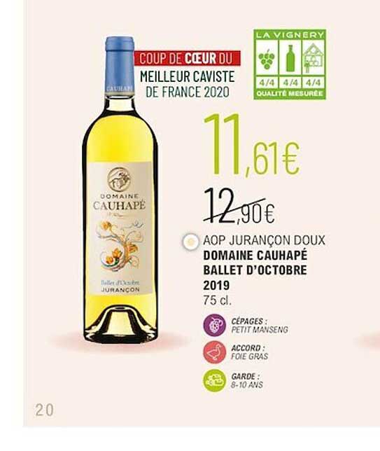 aop jurançon doux domaine cauhapé ballet d'octobre 2019