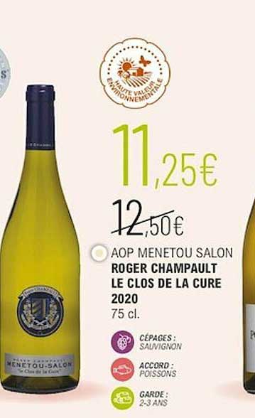 aop menetou salon roger champault le clos de la cure 2020