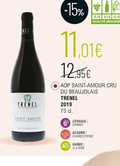 aop saint-amour cru du beaujolais trenel 2019