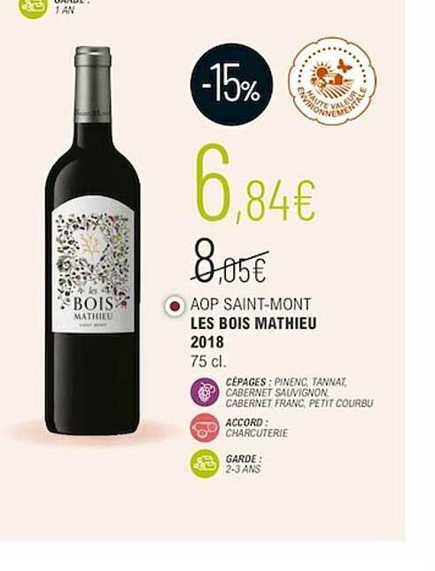 Aop Saint-mont Les Bois Mathieu 2018