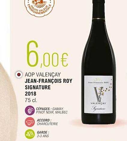 aop valençay jean-françois roy signature 2018