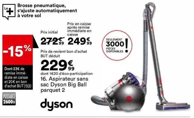aspirateur sans sac dyson big ball parquet 2