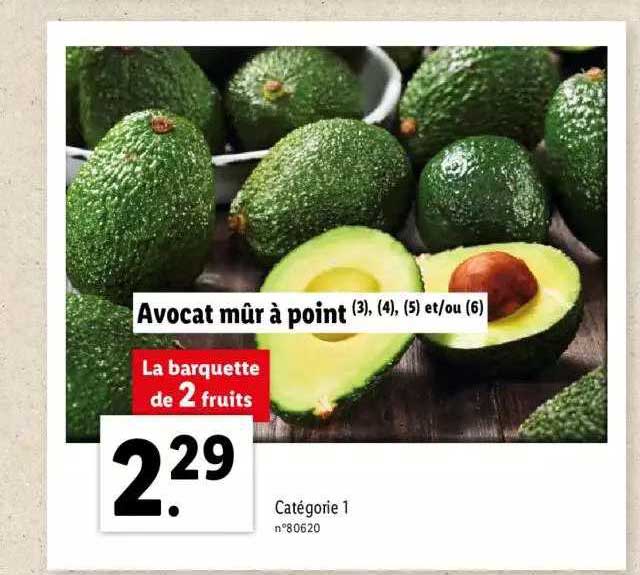 avocat mûr à point