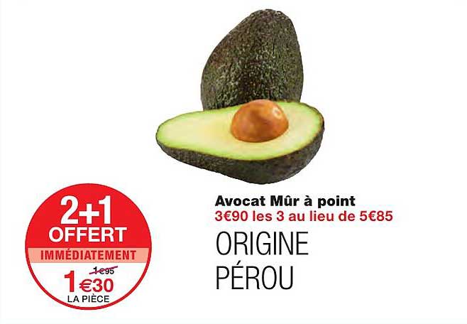 avocat mûr à point