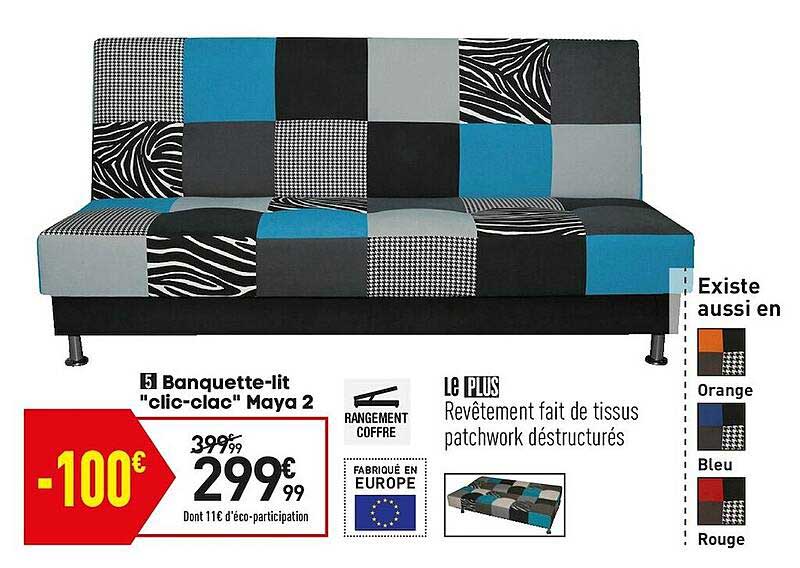 banquette-lit "clic-clac" maya 2