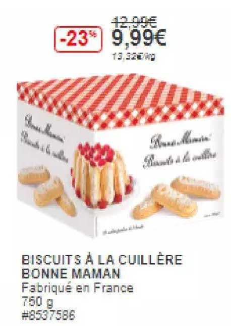 biscuits à la cuillère bonne maman