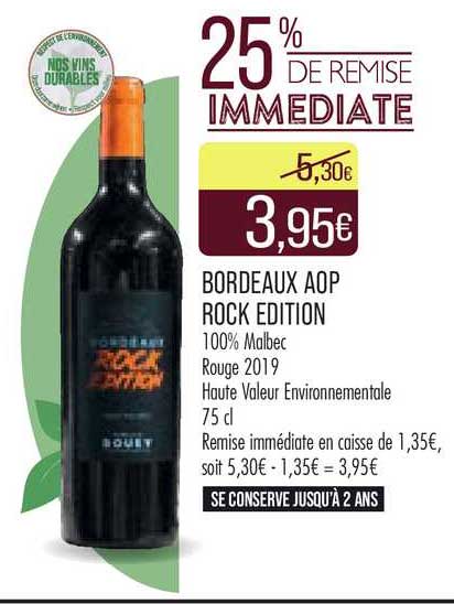 Bordeaux Aop Rock édition